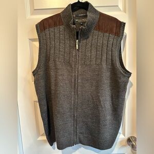 Men’s American Heritage Dawson & Brooks Modern Fit Zip-Up Sweater Vest - EUC